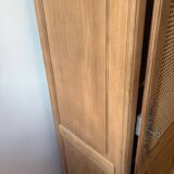 Cane-work oak bonnetière