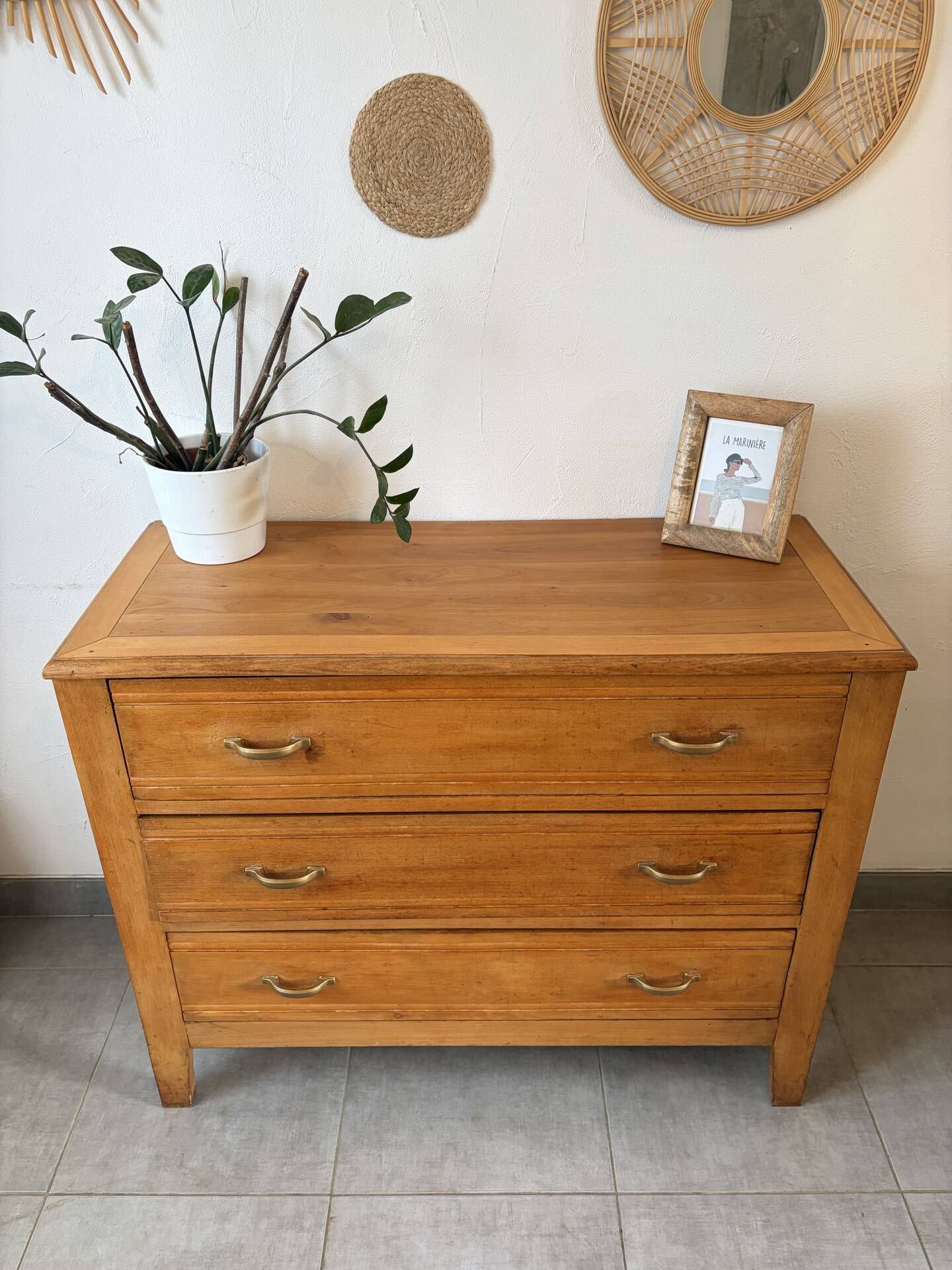 Commode vintage en chêne des années 60