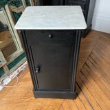 White marble top chest of drawers