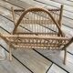 Porte-revues rotin vintage