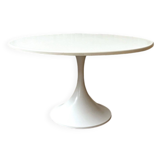 Table tulipe vintage blanche