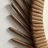Rattan sun mirror