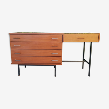 Commode coiffeuse moderniste 1950