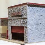 Old wooden garage toy