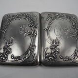 solid silver cigarette case vermeil nineteenth sterling silver cigarette case