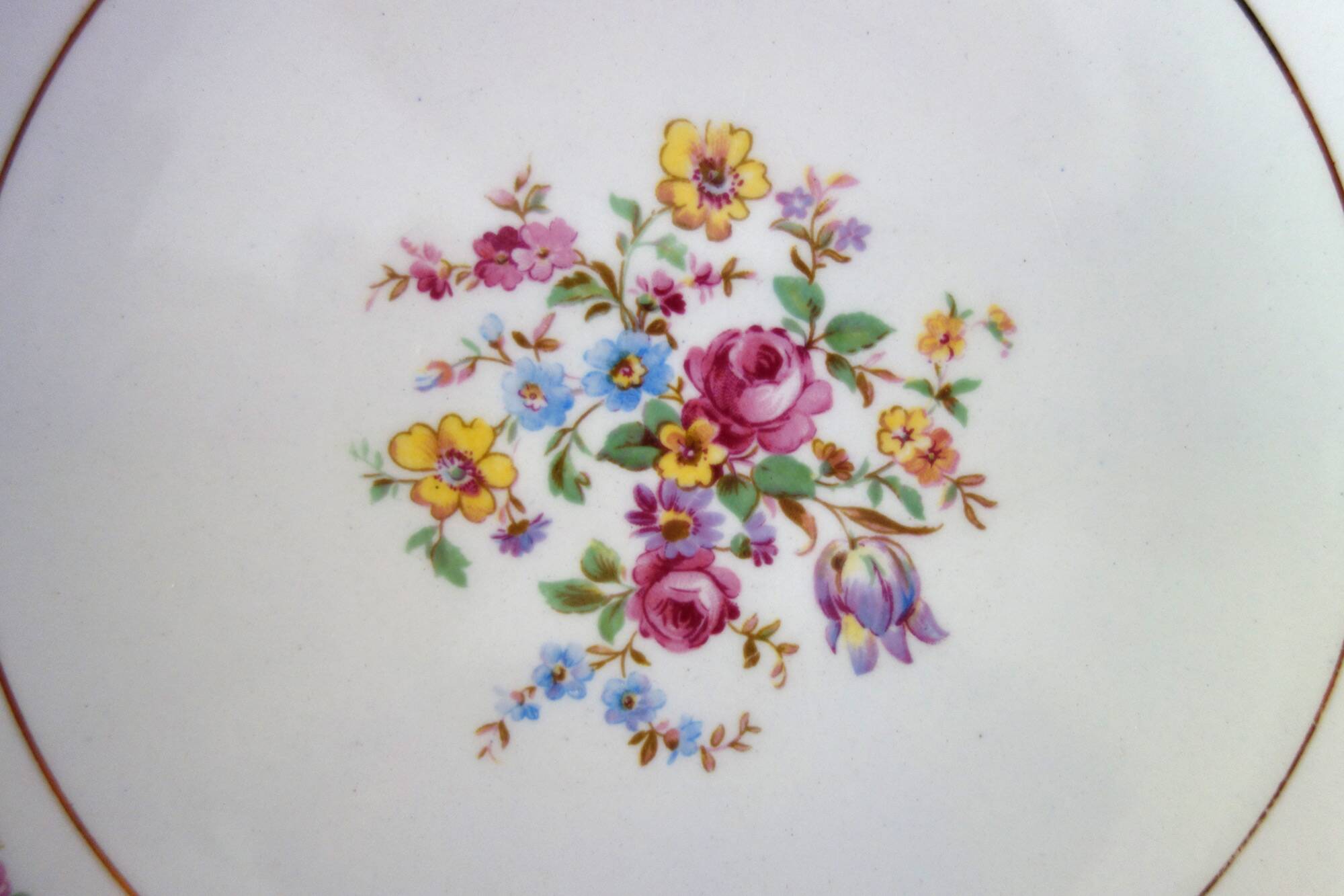 8 dessert plates Gien circa 1940