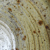 Large vintage stoneware fruit bowl from Puisaye attributed to Jean-Pierre Prudhomme.