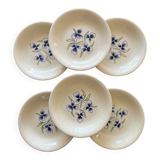 6 old soup plates