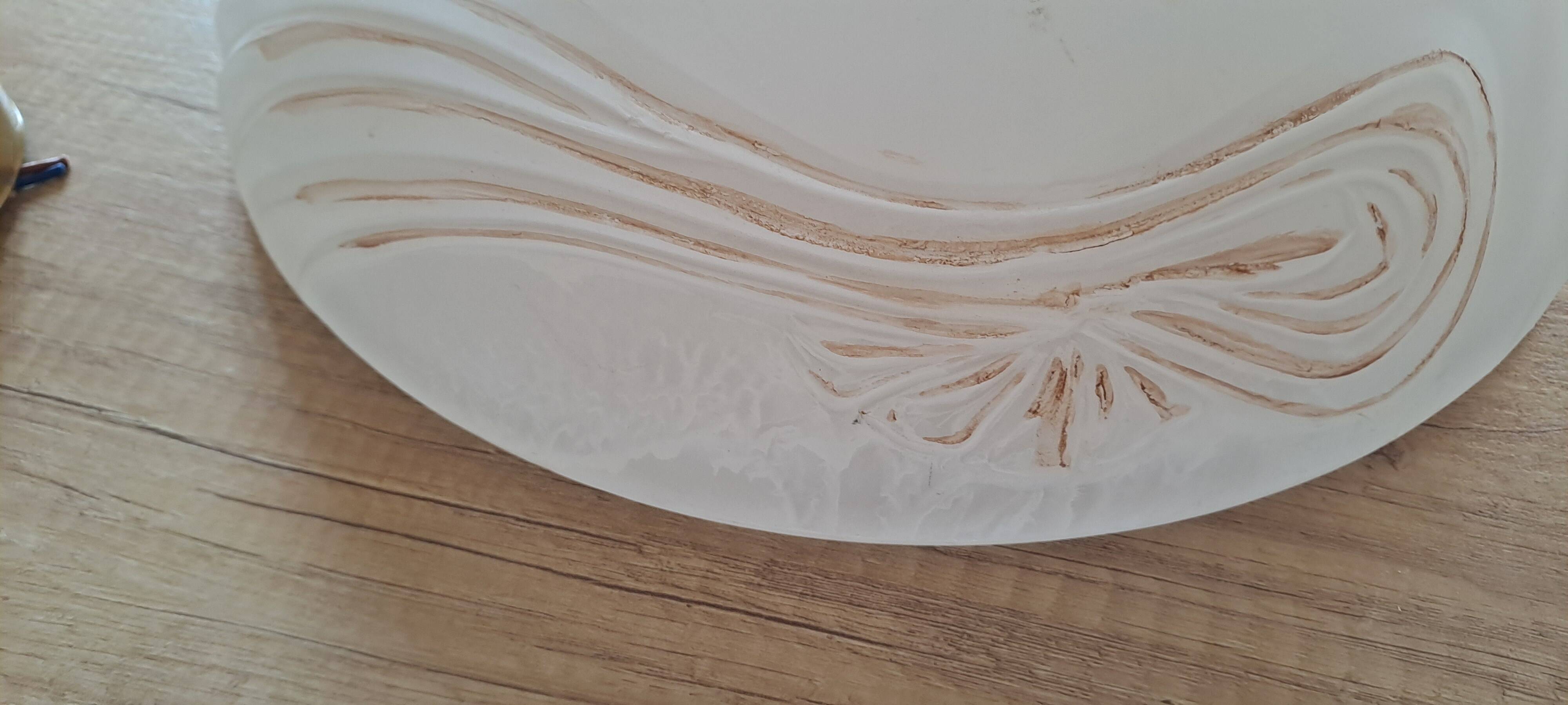Alabaster brass chandelier