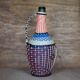 Braided thread bottle, plastic thread, scoubidou bottle, glass bottle, interior decoration,