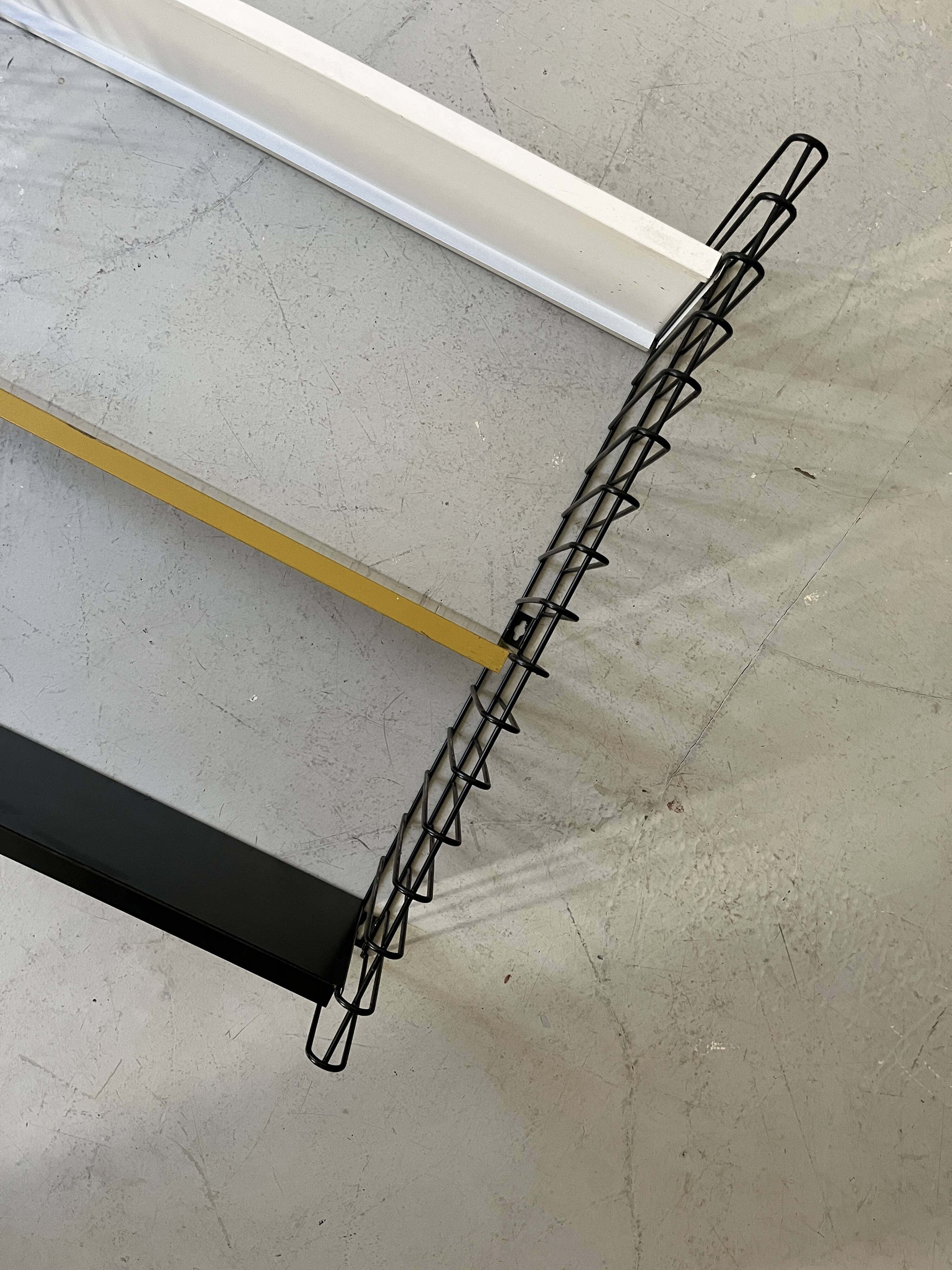 Tomado design metal wall shelf 1970