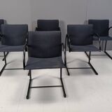 Vintage cirkel chairs by Metaform, 1980s, set of 6