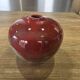 Red ceramic ball vase soliflore by Alain Rufas, Vallauris
