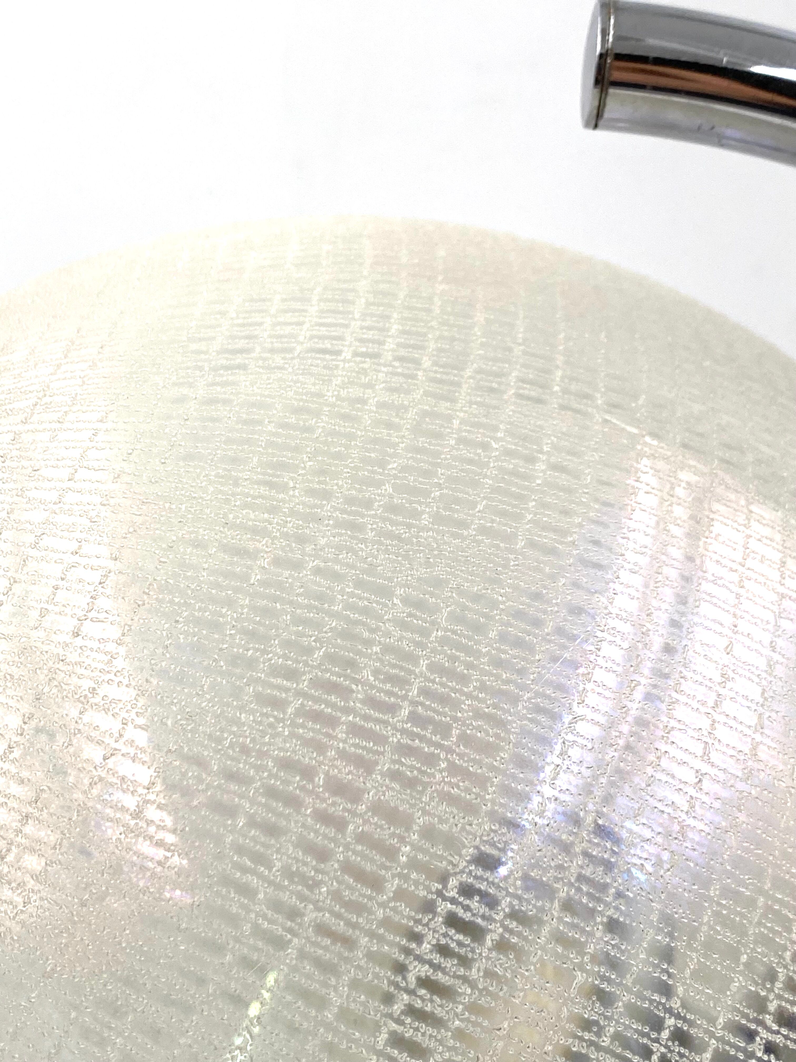 Murano glass spherical table lamp, Mazzega Italy 1970s