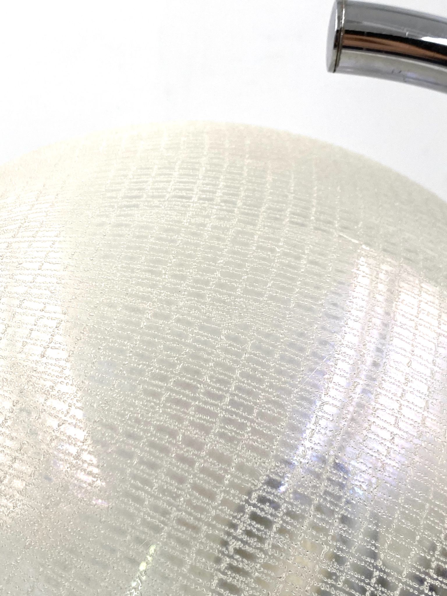 Murano glass spherical table lamp, Mazzega Italy 1970s