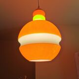 Vintage space age glass pendant light, Peill and Putzler