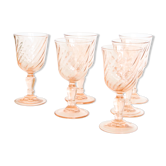 Pink glass wine glass, Rosaline, from Arcoroc