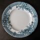 Set of 6 flat plates Longwy, Watteau model