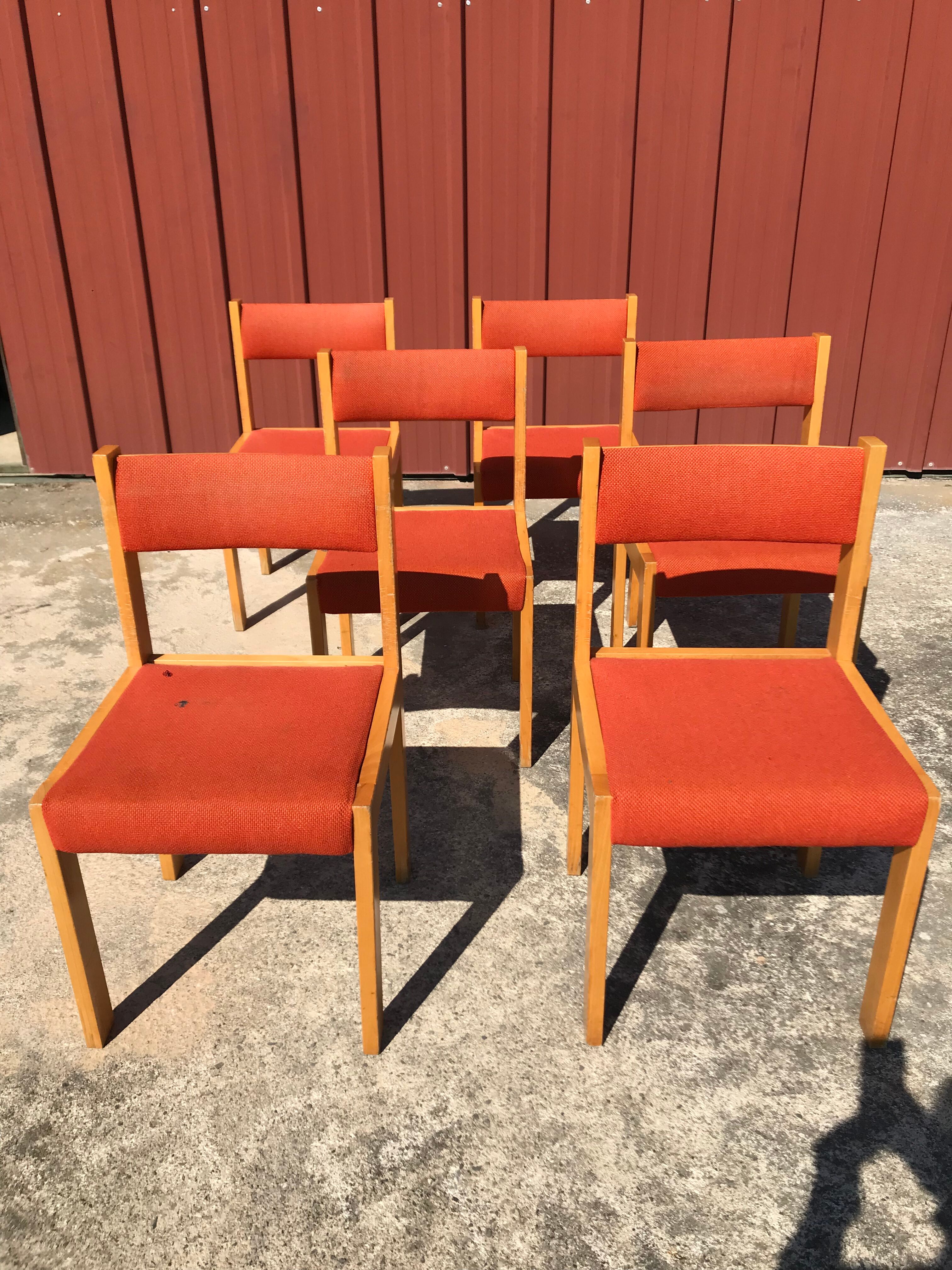 Chaises baumann vintage