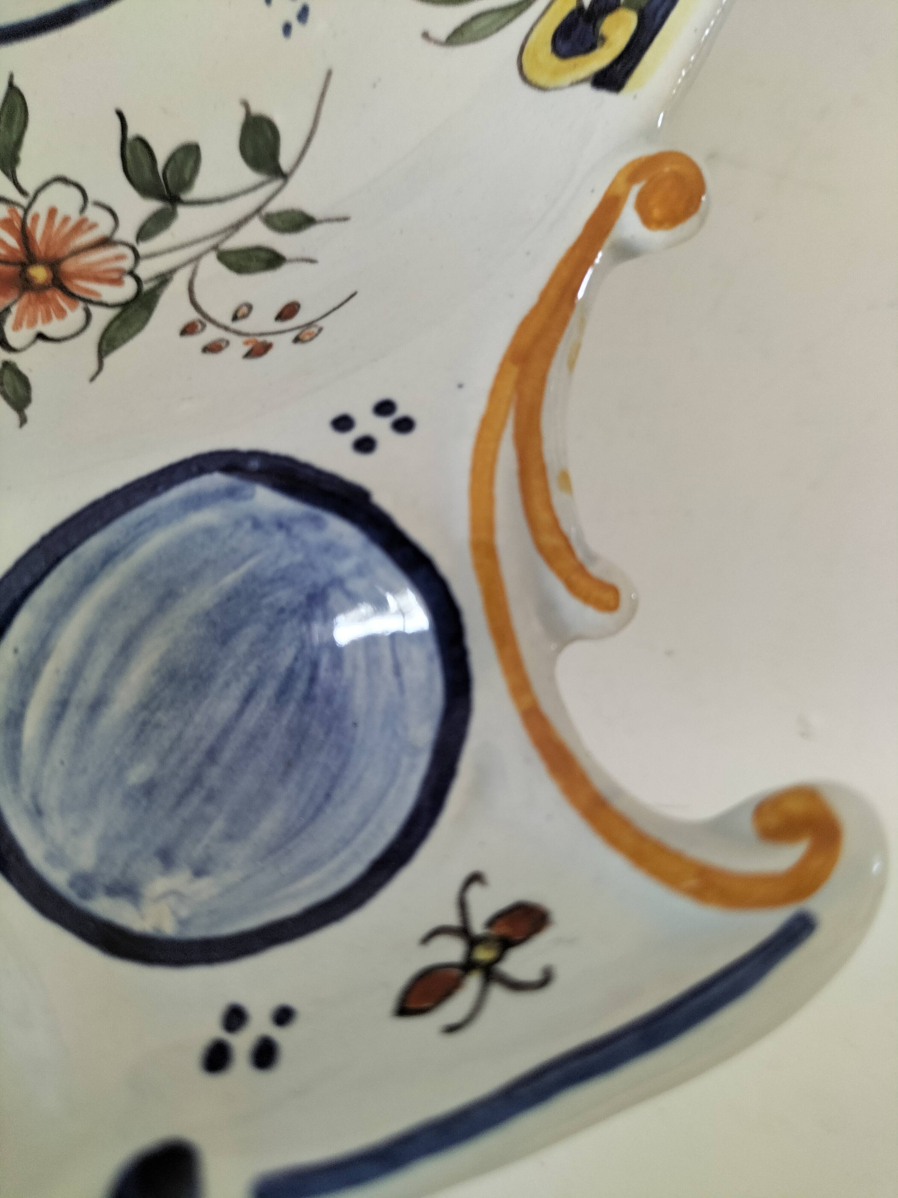 Geo Martel egg service Desvres no. 1687 – Lambrequin decoration