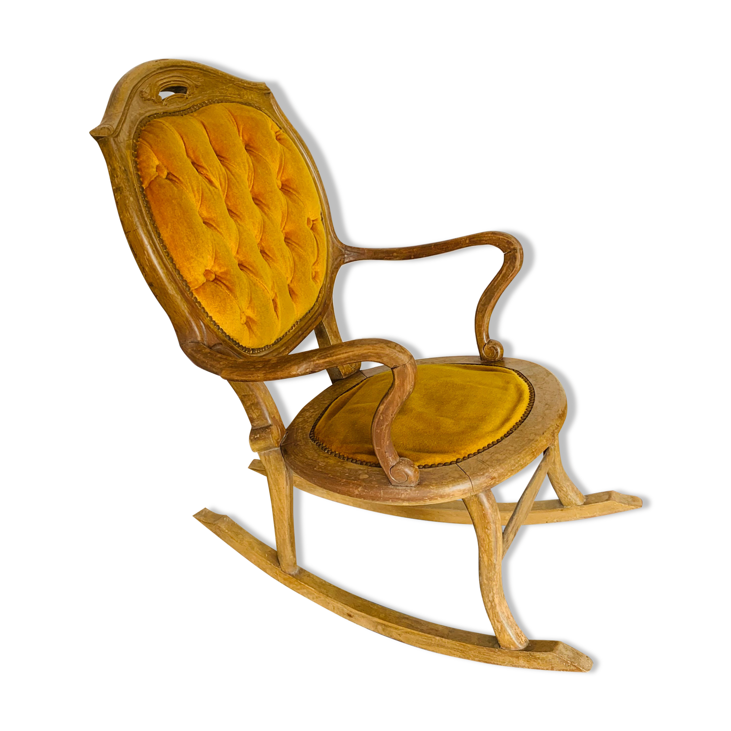 Rocking chair back medallion