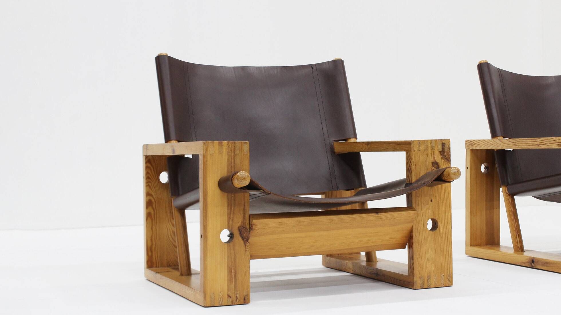 Ate van Apeldoorn pair of lounge chairs for Houtwerk Hattem, Netherlands 1960s
