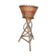 Rattan and wicker plant holders