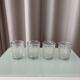 Set of 4 Vintage Ice Textured Shot Glasses / Tealight Holders