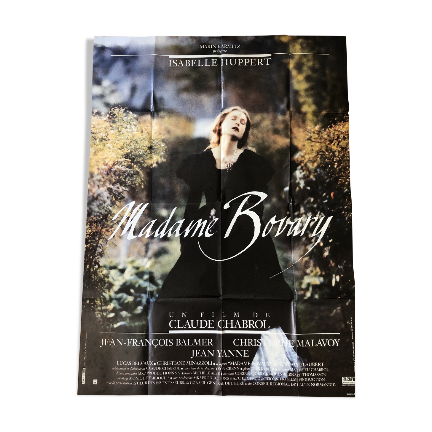 Film poster "Madame de Bauvary" Isabelle Huppert Chabrol