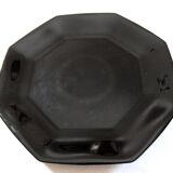 6 black Arcoroc "Octime" dinner plates (set 2)