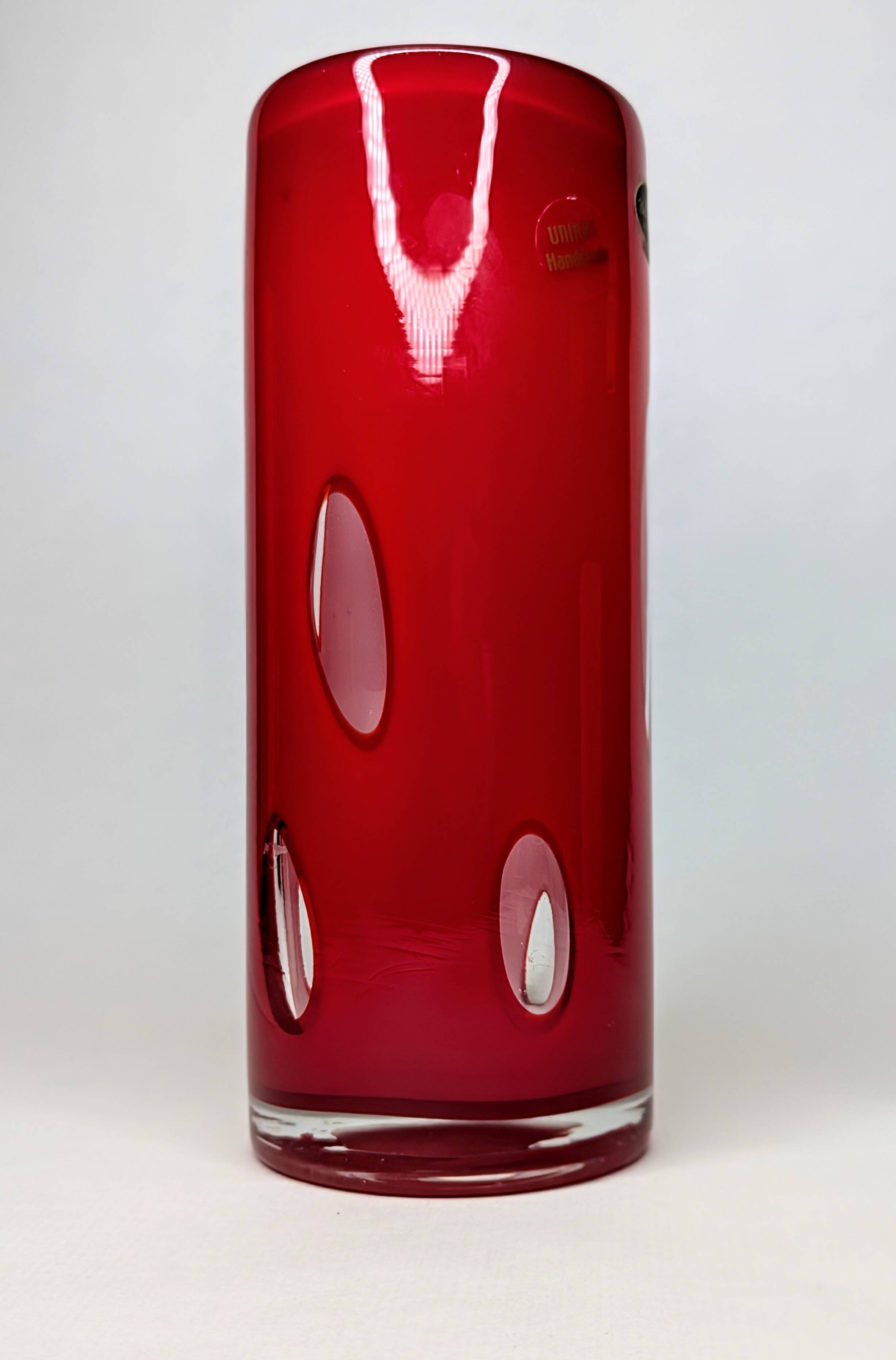Vase Unikat Dreamlight space age bubbles red