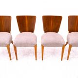 Set of 4 chairs designed by J. Halabala, 1930s.