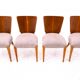 Set of 4 chairs designed by J. Halabala, 1930s.