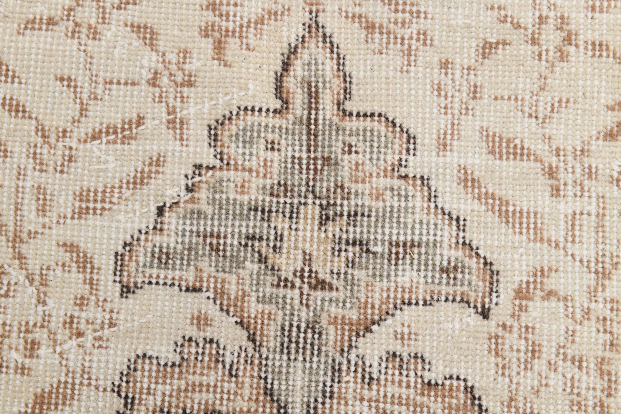 5x9 Classic Brown & Beige Vintage Rug, 163x267Cm