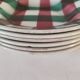 Set of 6 deep plates Faïencerie Nouvelle Givors 1950s