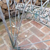 Door wrought iron plants