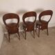 3 chaises bistrot Baumann modèle Mouette