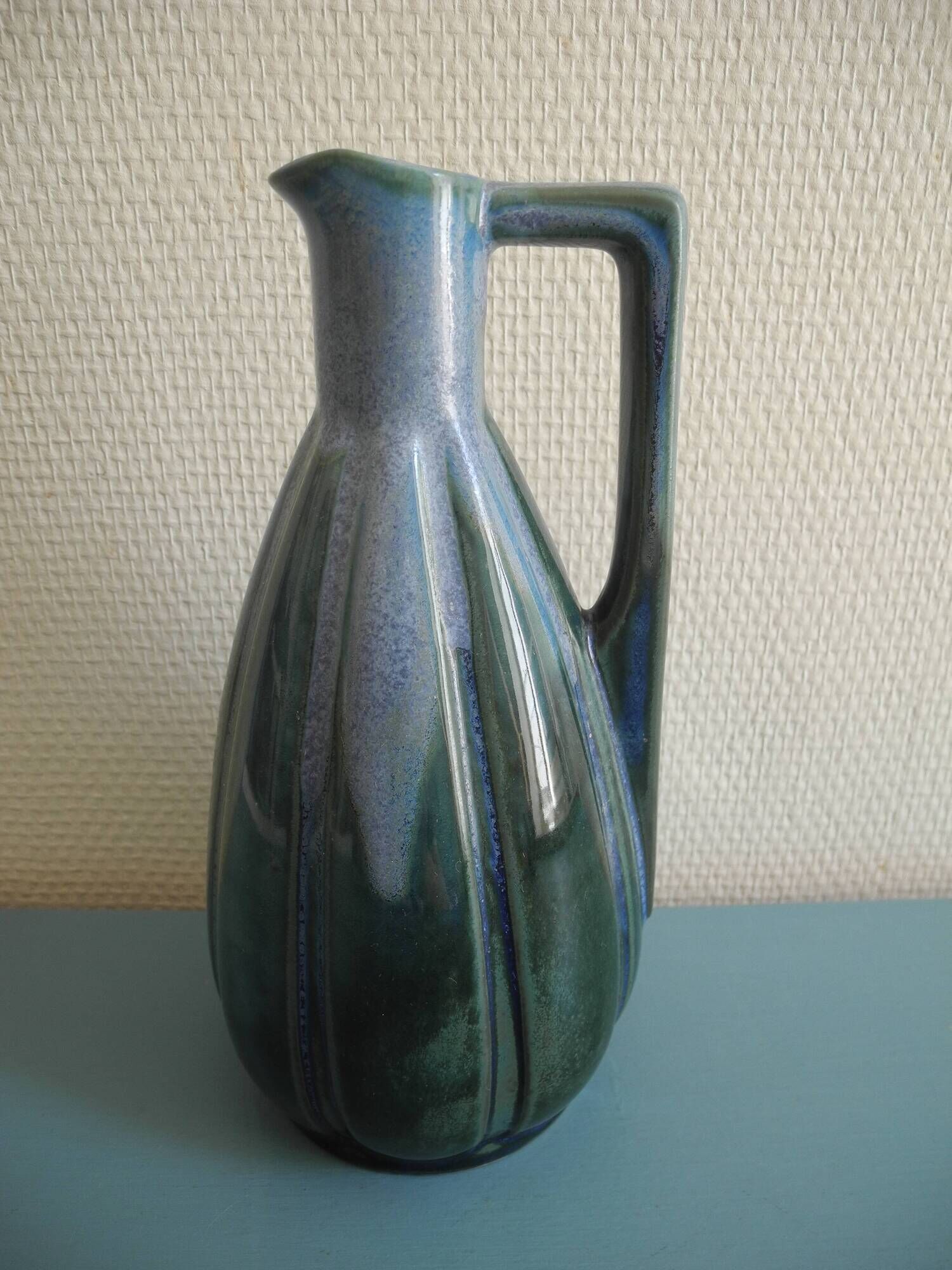 old ceramic pitcher jug decorative vase old french pitcher jug art deco