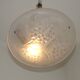 French Art Deco Ceiling Light ROS Degue Frosted Molded Glass Plafonnier