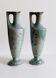 Pair of Sarreguemines vases with crystal glazes