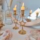 Brass star candlestick