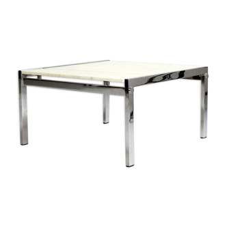 Chrome marble and metal coffee table 1960's