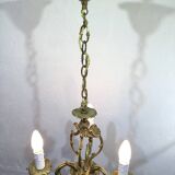 3-light cage chandelier