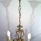 3-light cage chandelier
