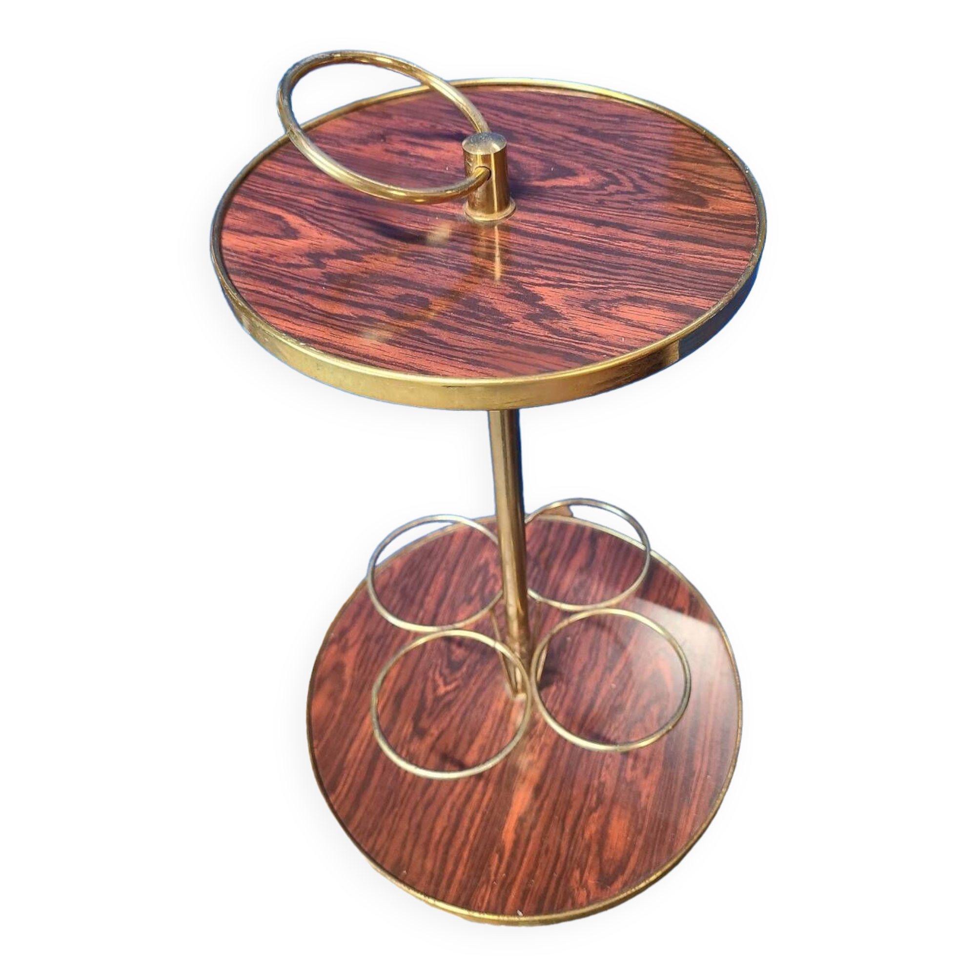 Vintage tripod bar table circa 1970