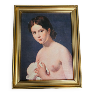 Peinture à l'huile Buste de jeune-fille de David