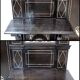 Ceremonial showcase in blackened pearwood, Napoleon III period - 1850