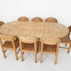 Large pinewood extendable dining table1970's