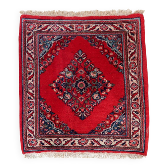 Rare square vintage 1970s Persian Hamadan rug 83cm x 89cm - 1C1250