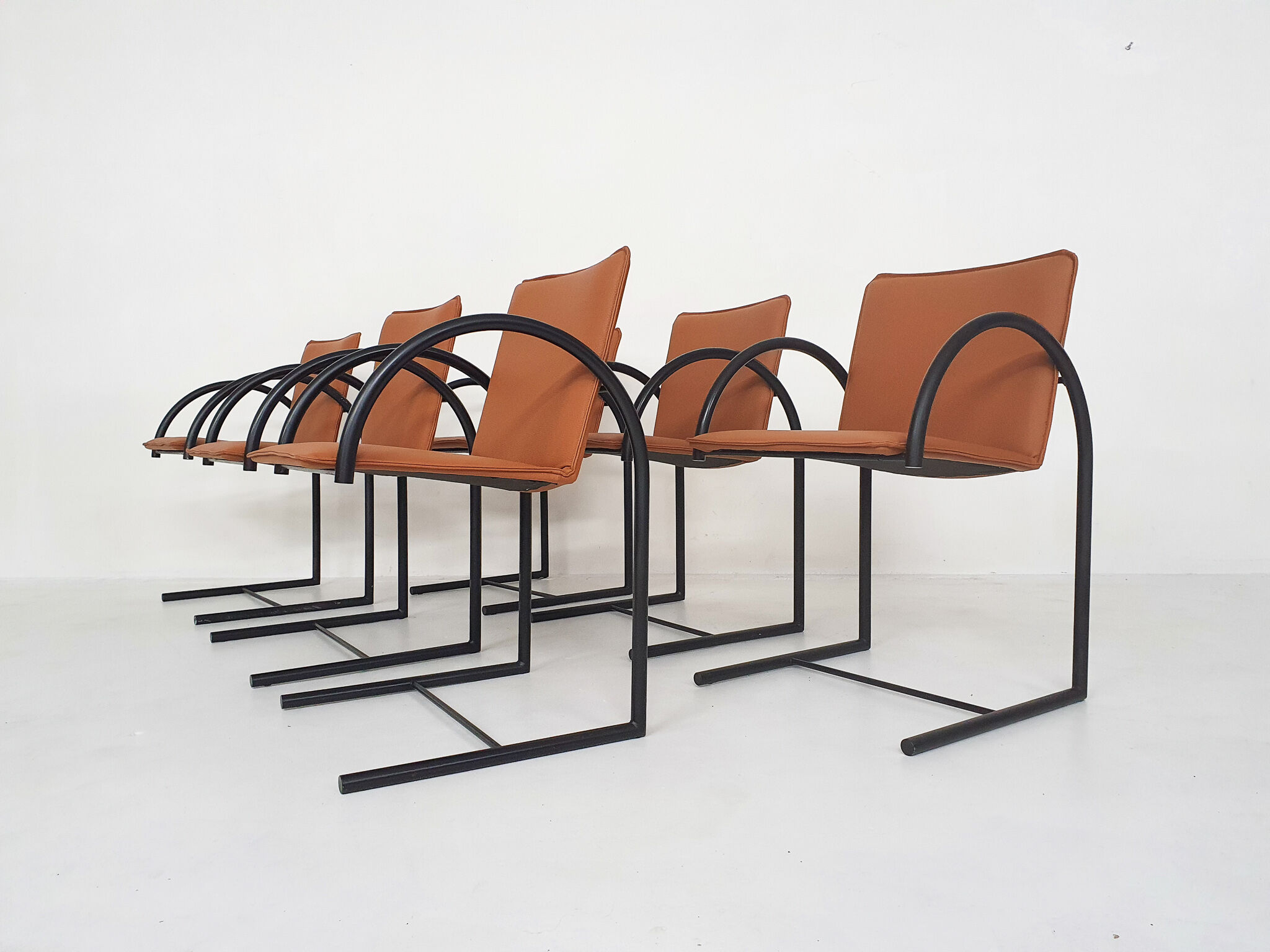 Set of six "Cirkel 1" dining chairs by Karel Boonzaaijer &amp; Pierre Mazairac for Metaform, The Net